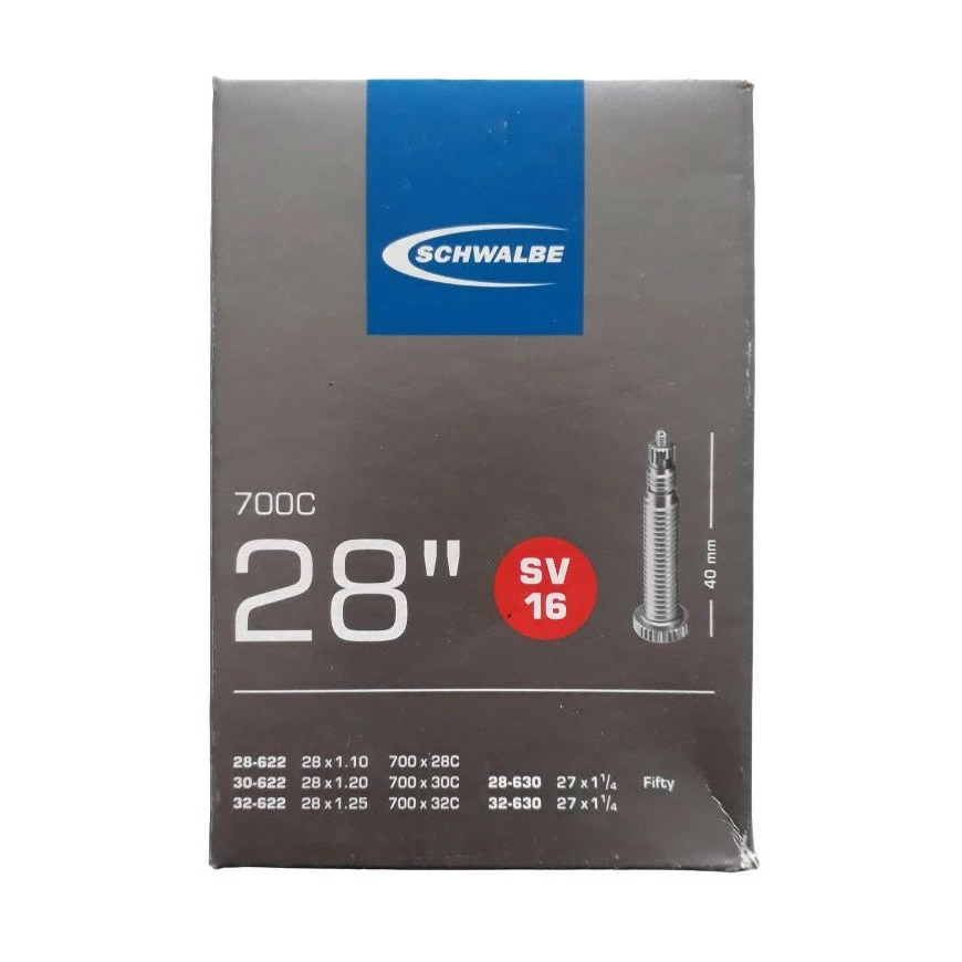 Chambre à Air 28 Pouces Schwalbe Presta 1 Chambre à Air 28 Pouces Schwalbe Presta