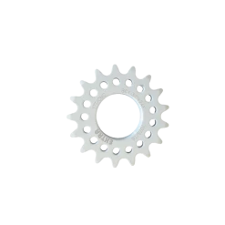 Pignon Fixe Extra 17 Dents BC1.37"x24T Aluminium 7075 T6 Blanc