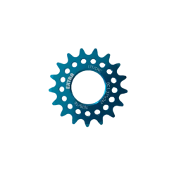 Pignon Fixe Extra 17 Dents BC1.37"x24T Aluminium 7075 T6 Bleu