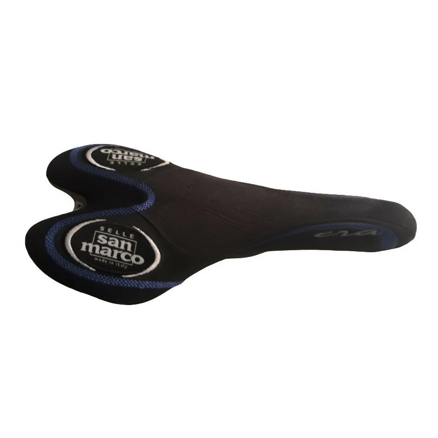 Selle San Marco Era K Titanium Bleue Et Noire 1 Selle San Marco Era K Titanium Bleue Et Noire